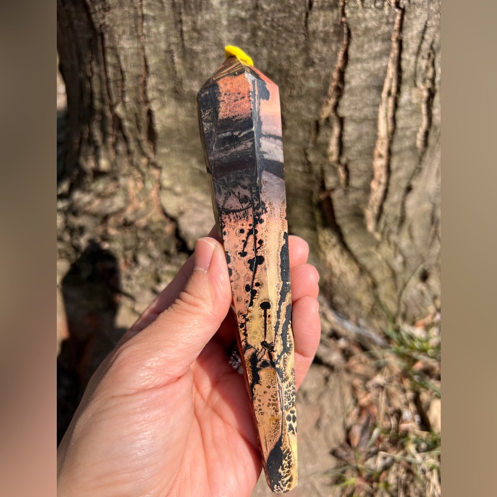 Picture (8) Jasper wand with stand | Crystal
